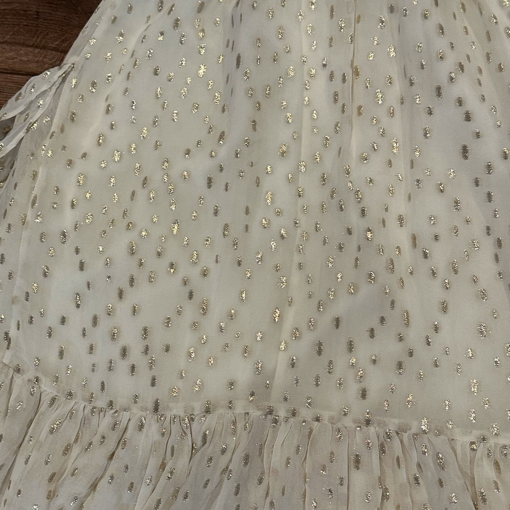 NWT! Lilly Pulitzer Cristiana Midi Long Sleeve Dress in Metallic Clip Coconut - Picture 8 of 13